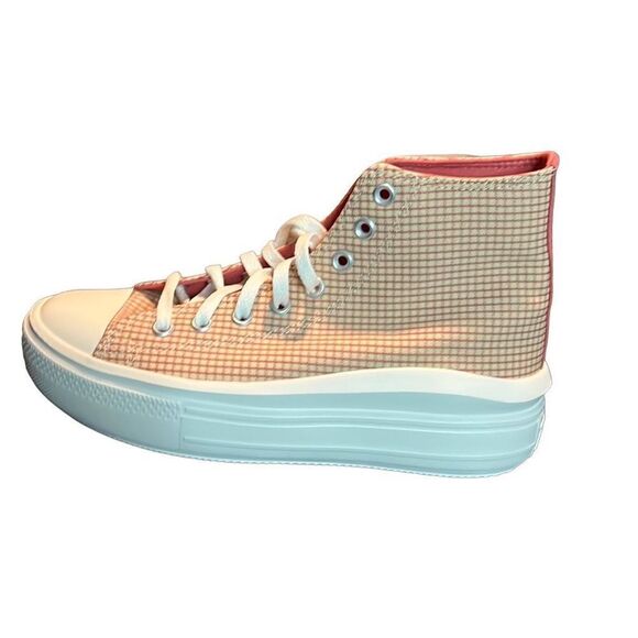 Converse Chuck Taylor All Star Move 9.5 Platform Checkered Woman Shoes - Picture 5 of 11
